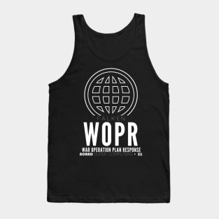 WOPR War Operation Plan Response War Games Tank Top